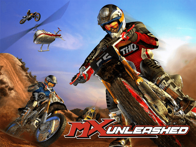 MX Unleashed title screen for Xbox